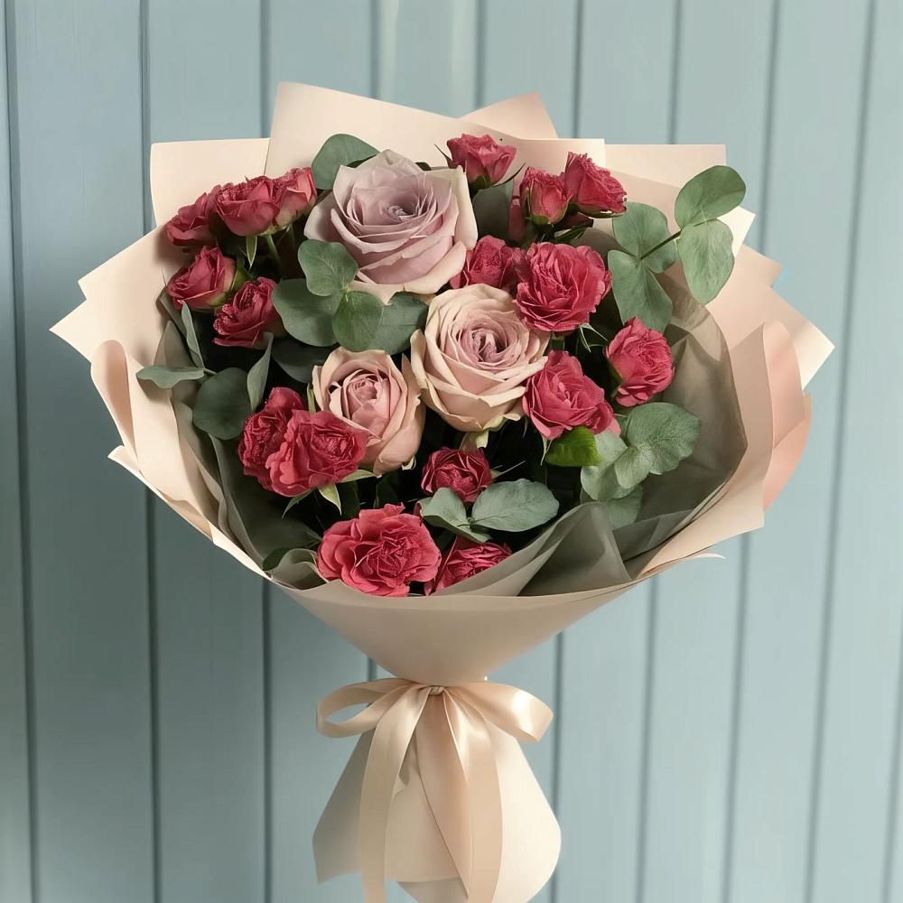 Букет цветов из: Гвоздики и Розы в Завьялово