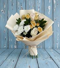 Букет цветов из:  Розы и Хризантемы #REPLACE_PRED# Завьялово