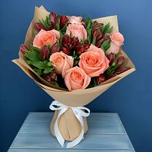 Букет цветов из:  Розы и Альстромерии в Завьялово