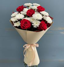 Букет цветов из:  Розы и Хризантемы в Завьялово