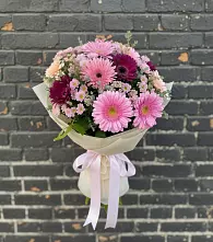 Букет цветов из:  Герберы и Хризантемы в Завьялово
