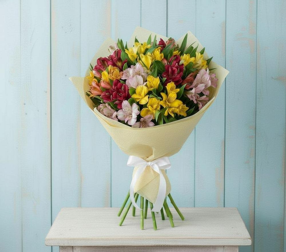 Букет цветов из: Альстромерии в Завьялово