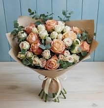 Букет цветов из:  Альстромерии и Розы #REPLACE_PRED# Завьялово