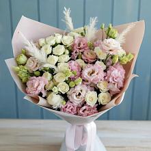 Букет цветов из:  Альстромерии и Розы в Завьялово